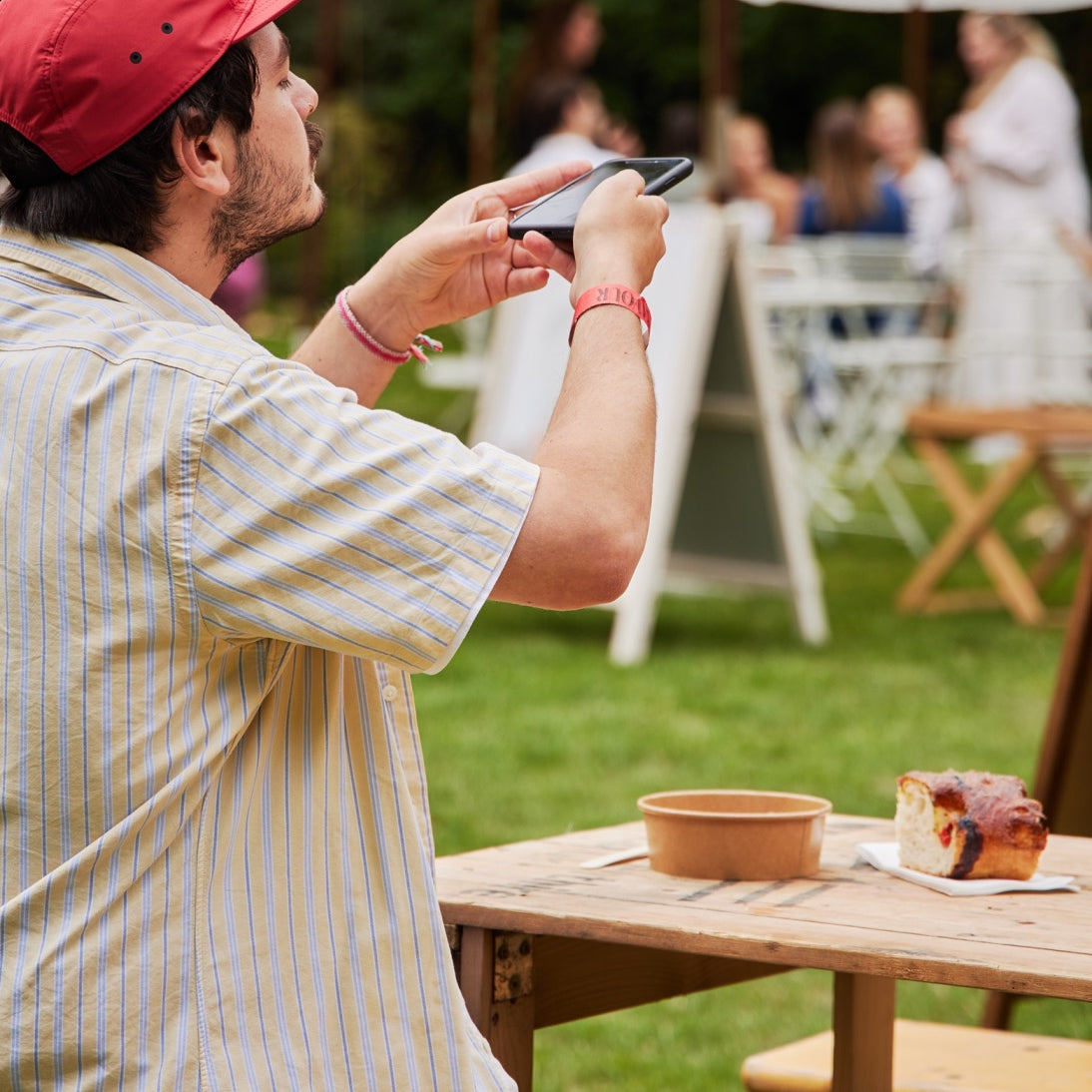a foodie taken picture of the food at wingjam, London Events WingJam 2024, WingJam London Family Fun and Chicken Wings, WingJam London A Must-Visit for Food Lovers