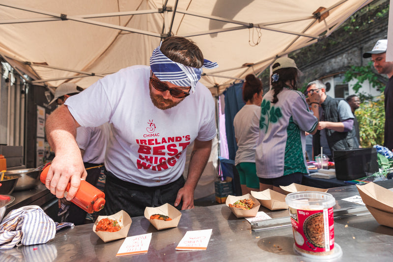 Irish chicken wing slingers Chimac, Chimac at wingjam 2024, wingjam London's best chicken wing event