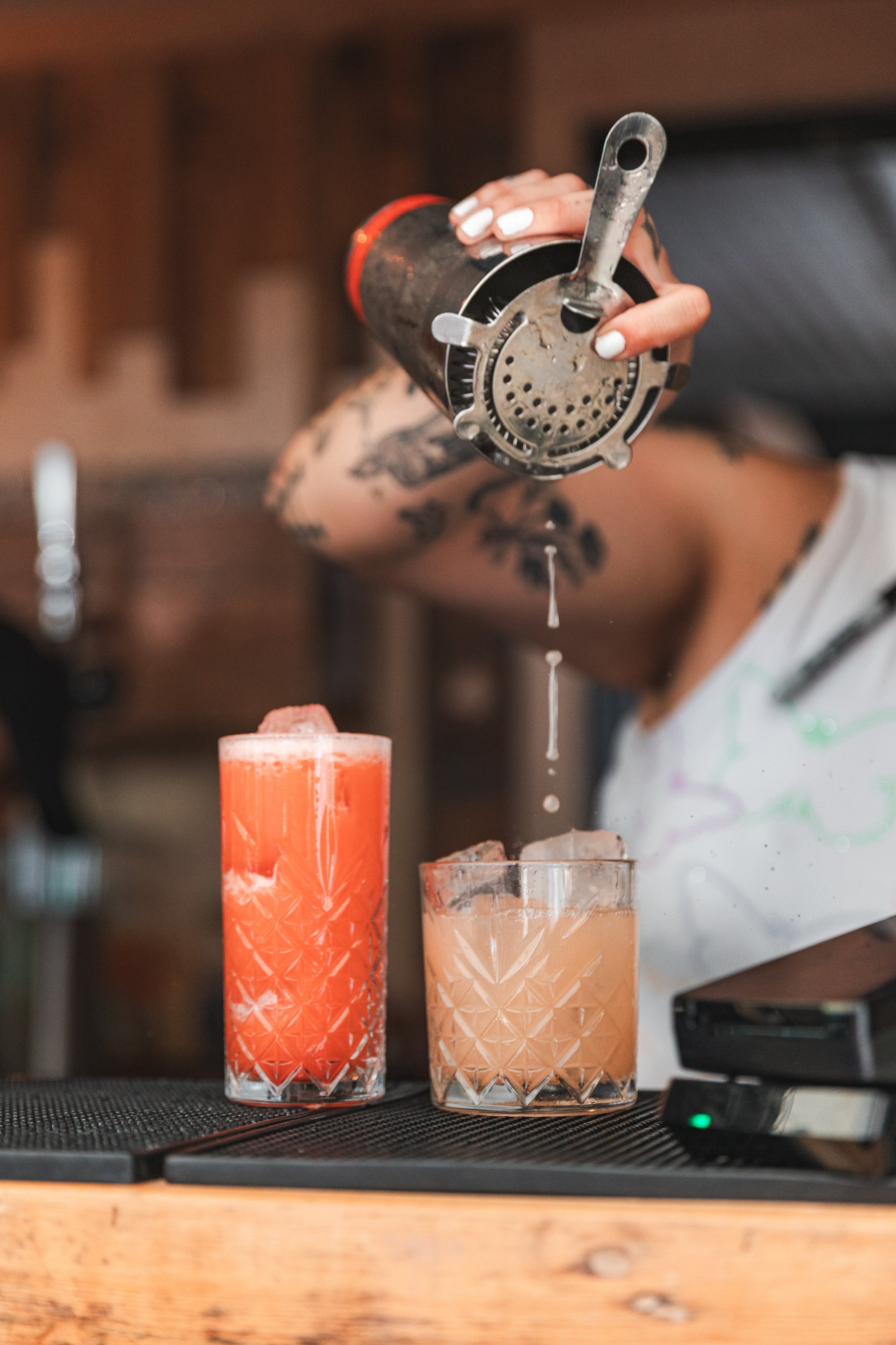 delicious cocktails at wingjam, wingjam chicken wing and cocktails pairings at Peckham arches